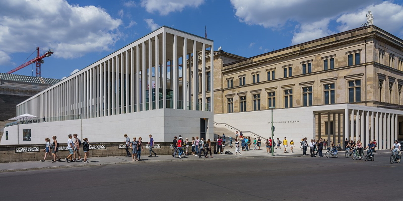 Die James-Simon-Galerie am Neuen Museum auf der Museumsinsel